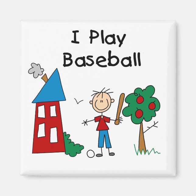 Imã Eu jogo beisebol (Frente)