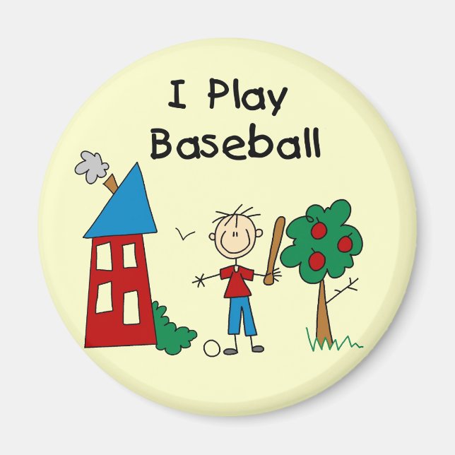 Imã Eu jogo beisebol (Frente)