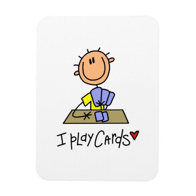 Ímã Eu Jogo Cartas (Vertical)
