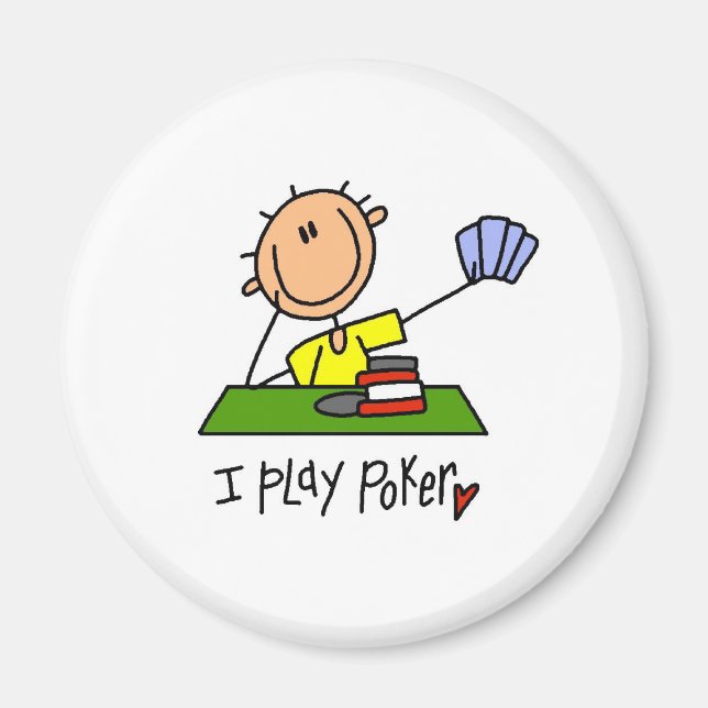Imã Eu jogo pôquer (Frente)