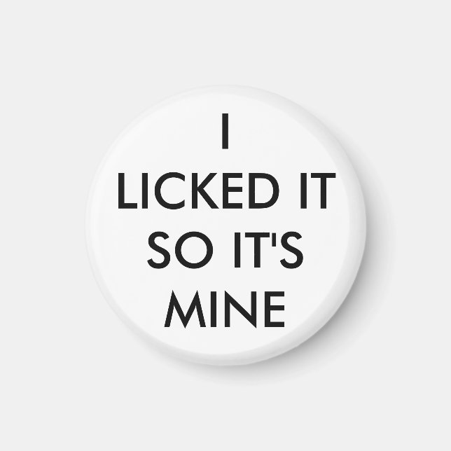 Imã Eu liguei para ser o meu ímã em branco (Frente)