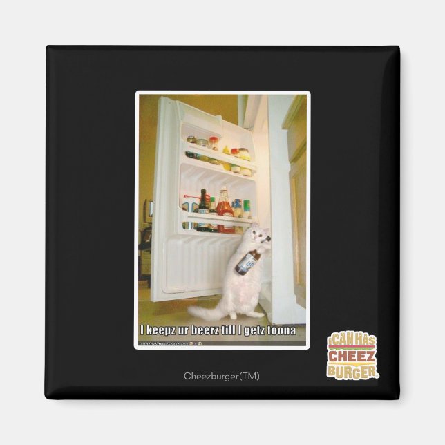 Imã Eu mantenho nossa cerveja (Frente)