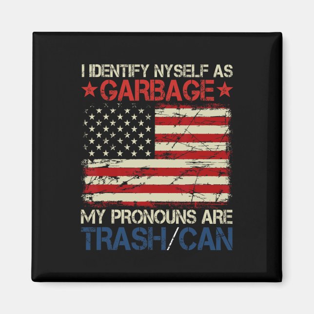 Imã Eu Me Identifico Como Apoiadores de Trump 1  (Frente)