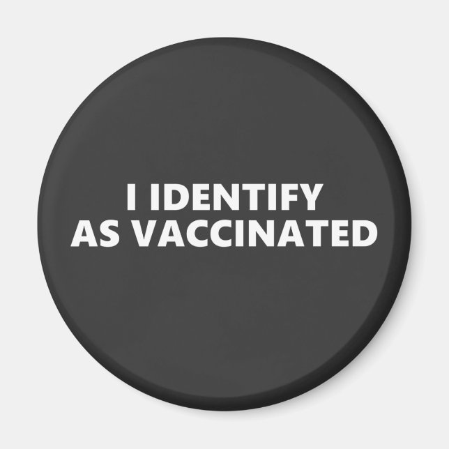 Imã Eu Me Identifico Como Vacinado (Frente)