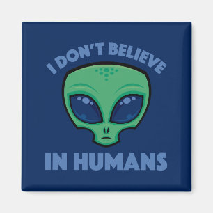 Imã Eu não acredito na Alienígena de desenho humano