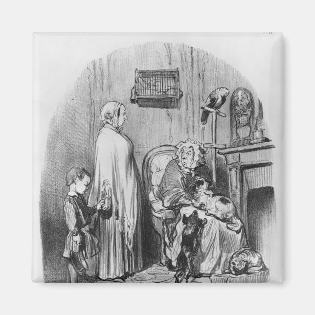 Imã Eu não contrato pessoas com crianças (Frente)