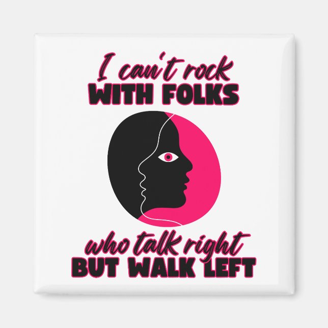 Imã Eu não posso balançar com as pessoas (Frente)