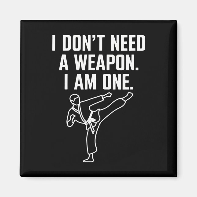Imã Eu Não Preciso De Uma Arma Eu Sou Uma - Karate Eng (Frente)