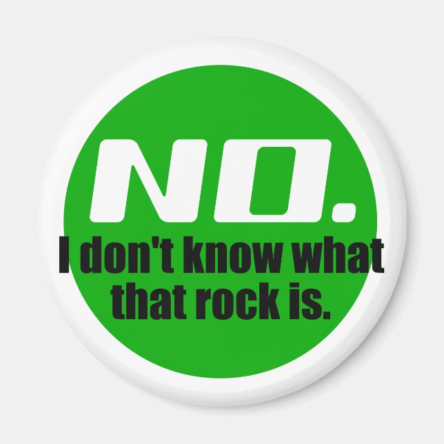 Imã Eu não sei o que é essa rocha (verde) (Frente)