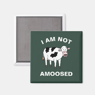 Imã Eu Não Sou Amovido Engraçado Fazendo Vaca Animal P