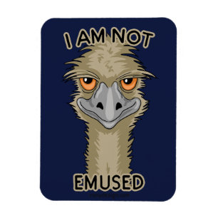 Ímã Eu não sou chalaça engraçada do Emu de Emused
