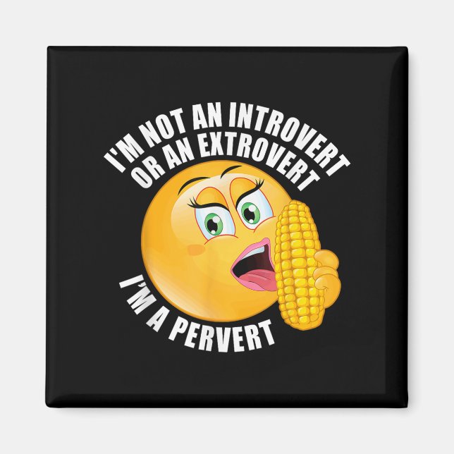Imã Eu não sou um introvertido ou um extrovertido Eu s (Frente)