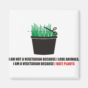 Imã Eu não sou um vegetariano porque eu amo animais
