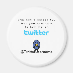 Imã Eu não sou uma celebridade… sigo-me no Twitter