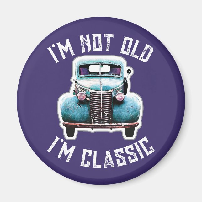Imã Eu não sou velho sou clássico do carro (Frente)