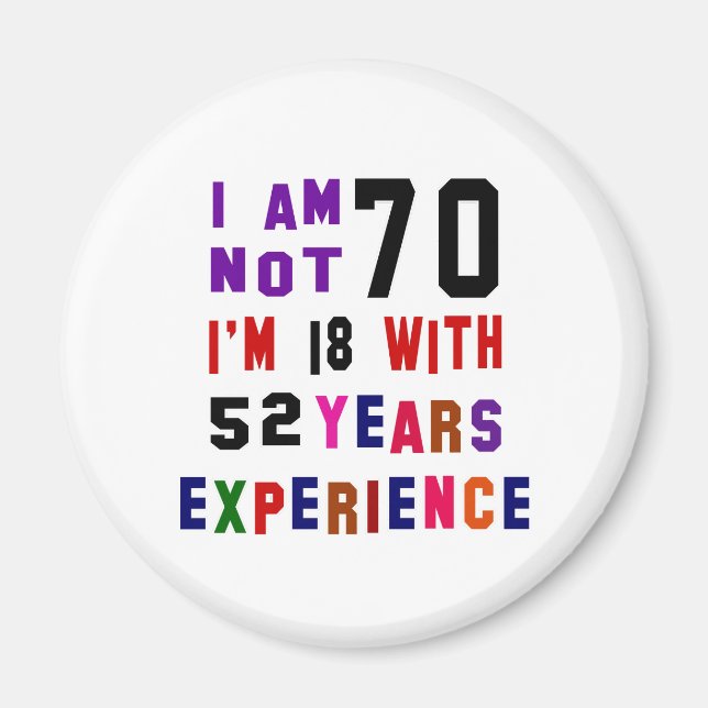 Imã Eu não tenho 70 (Frente)