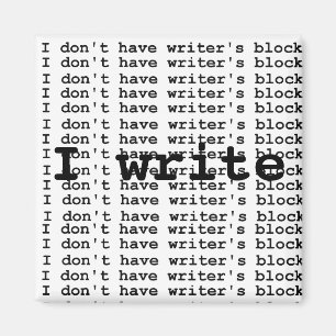 Imã Eu não tenho o bloco do escritor…