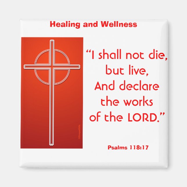 Imã Eu não vou morrer, mas viver (Frente)