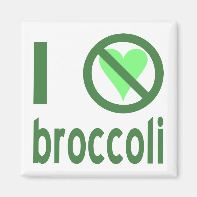 Imã Eu Odeio Brócolis (Frente)