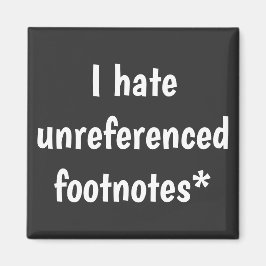 Imã Eu odeio notas de rodapé sem referência