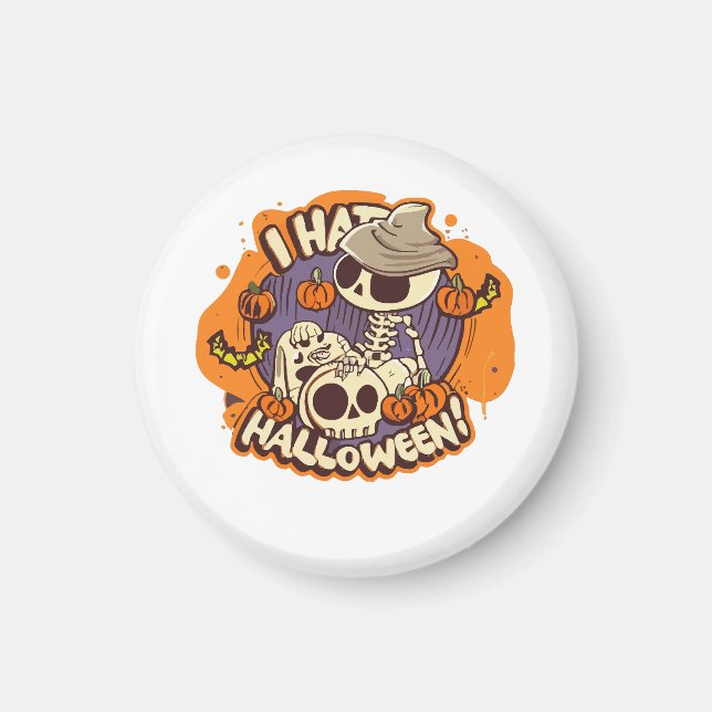 Imã eu odeio o halloween (Frente)