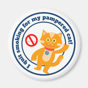 Imã Eu parei de fumar pelo meu gato