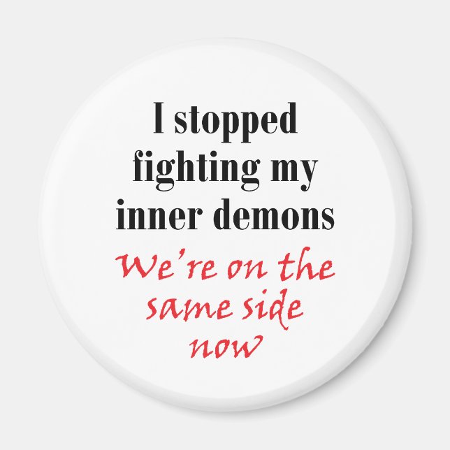 Imã Eu parei de lutar com meus demônios internos (Frente)