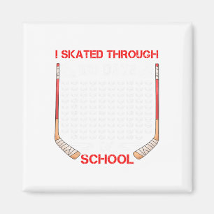 Imã Eu Patinei Através de 100 Dias de Escola Fã de Hóq