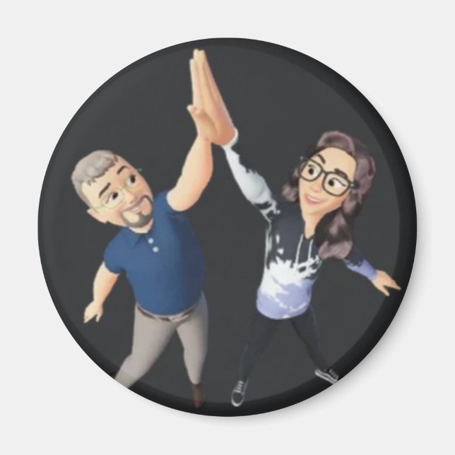 Imã Eu peguei as suas costas. (Frente)