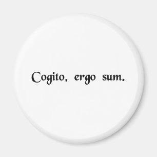 Imã Eu penso, conseqüentemente mim Am.