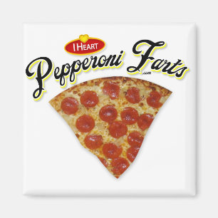 Imã Eu Pepperoni do coração Farts