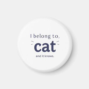 Imã Eu Pertenço ao Gato