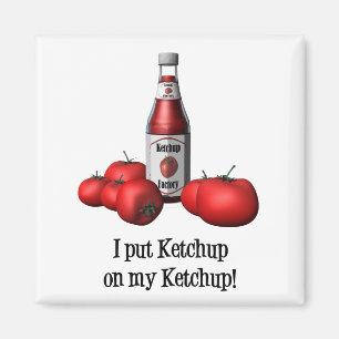 Imã Eu pôr a ketchup sobre meu ímã da ketchup