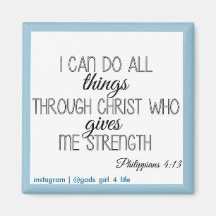 Imã Eu posso fazer tudo muito magnífico