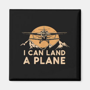 Imã Eu Posso Pousar Um Avião Vintage Engraçado Lote Av
