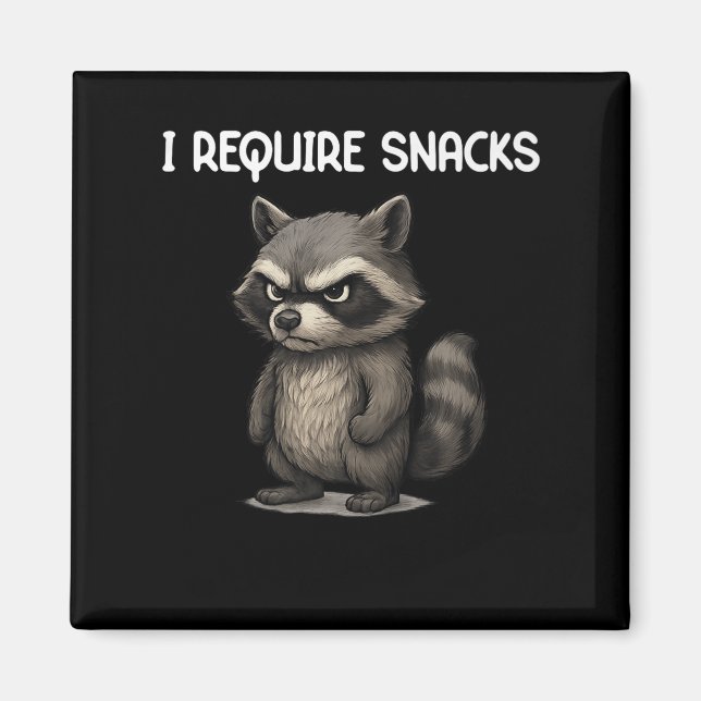 Imã Eu Preciso De Snacks Engraçados Com O Snack-Meme D (Frente)