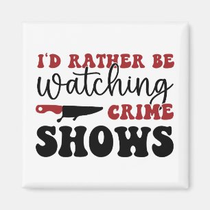 Imã Eu preferencialmente assistindo programas de crime