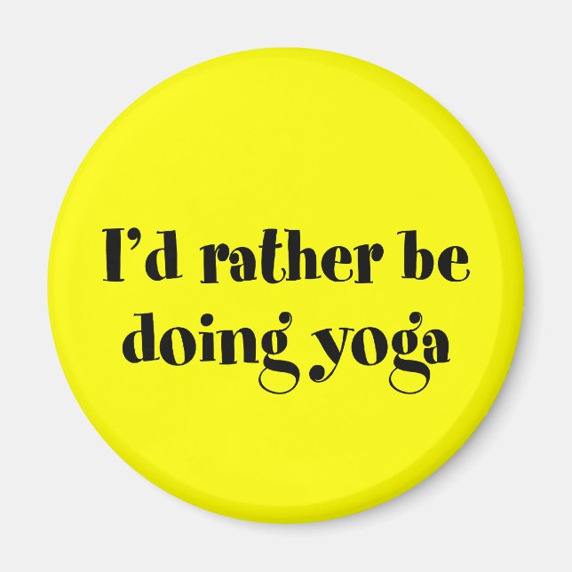 Imã Eu Preferencialmente Fazendo Yoga (Frente)