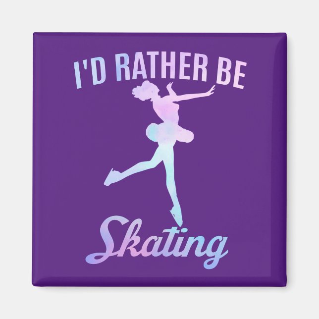 Imã Eu Preferiria Estar Patinando (Frente)