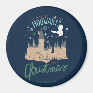 Imã Eu Preferiria Ficar em Hogwarts neste Natal