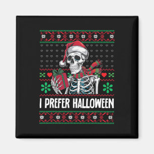 Imã Eu Prefiro Halloween Skeleton Família Xmas Feliz C