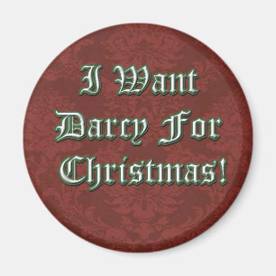 Imã Eu quero Darcy para o ímã do Natal
