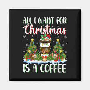 Imã Eu Quero O Natal É Um Café Xmas Tree Lights