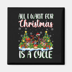 Imã Eu Quero O Natal É Um Ciclo De Luzes De Árvore Do
