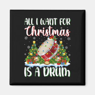 Imã Eu Quero O Natal É Um Drum Xmas Tree Lights