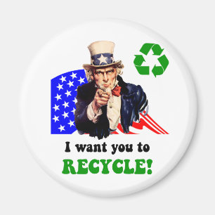 Imã Eu quero-o recicl!