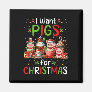 Imã Eu Quero Porcos Para Café De Natal Farmer