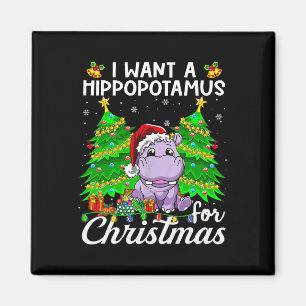 Imã Eu Quero Um Hippopotamus Para Papais noeis De Luz