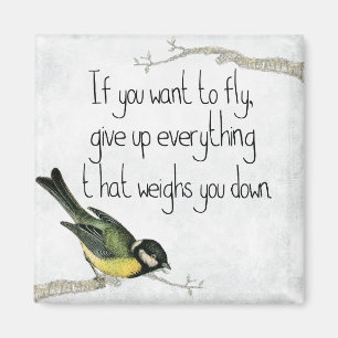 Imã Eu Quero Voar Um Magnet Quadrado De 2 Polegadas