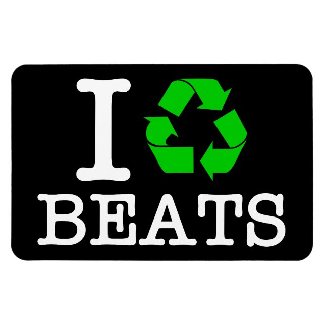 Ímã Eu Reciclar Beats (Horizontal)